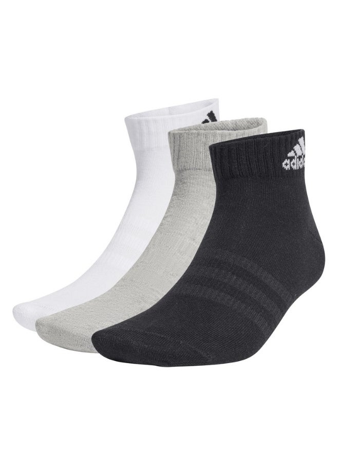 adidas thin&light sportswear 3 pair pack unisex ankle socks