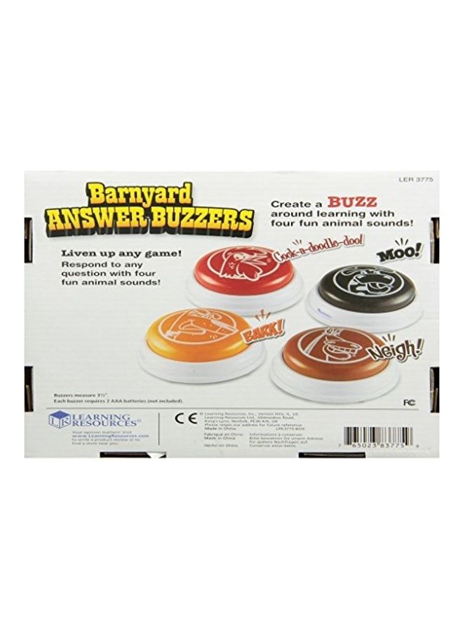 Set Of 4 Barnyard Buzzers