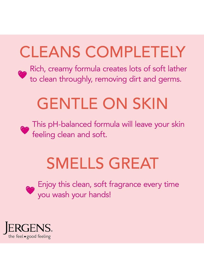 Jergens Extra Moisturizing Hand Soap, Liquid Soap Refill with Jergens Cherry Almond Scent, Hand Wash For Dry Hands, 8.3oz, Pack of 3
