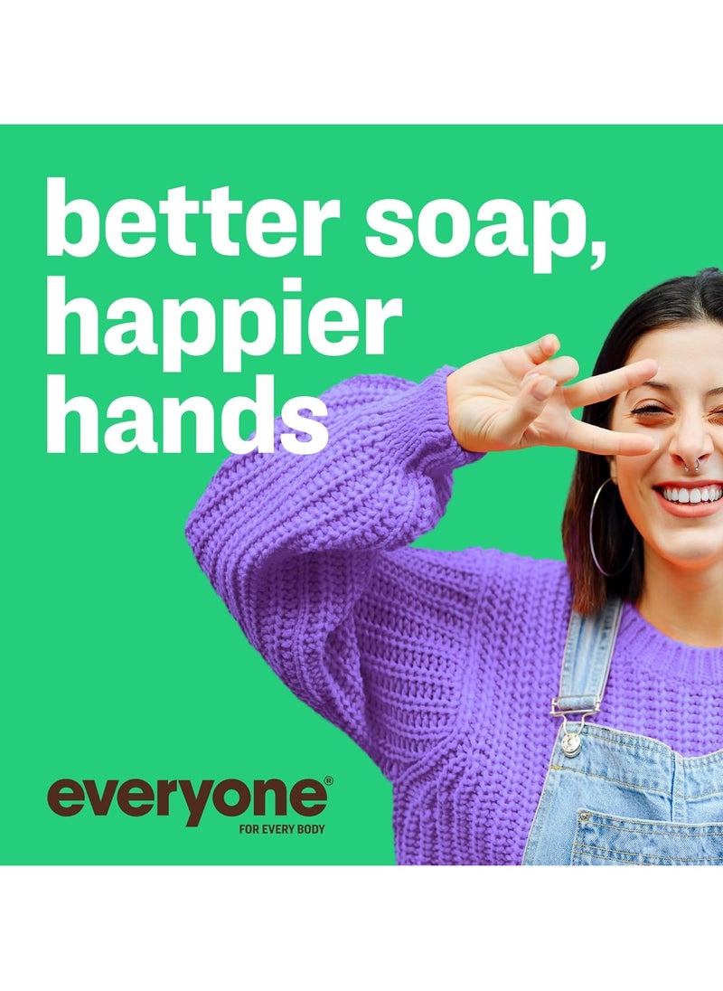 Everyone Liquid Hand Soap, 12.75 Ounce (Pack of 3), Spearmint and Lemongrass, Plant-Based Cleanser with Pure Essential Oils