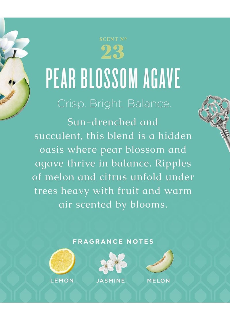 Caldrea Hand Wash Soap, Aloe Vera Gel, Olive Oil and Essential Oils to Cleanse and Condition, Pear Blossom Agave Scent, 10.8 oz (Packaging May Vary)