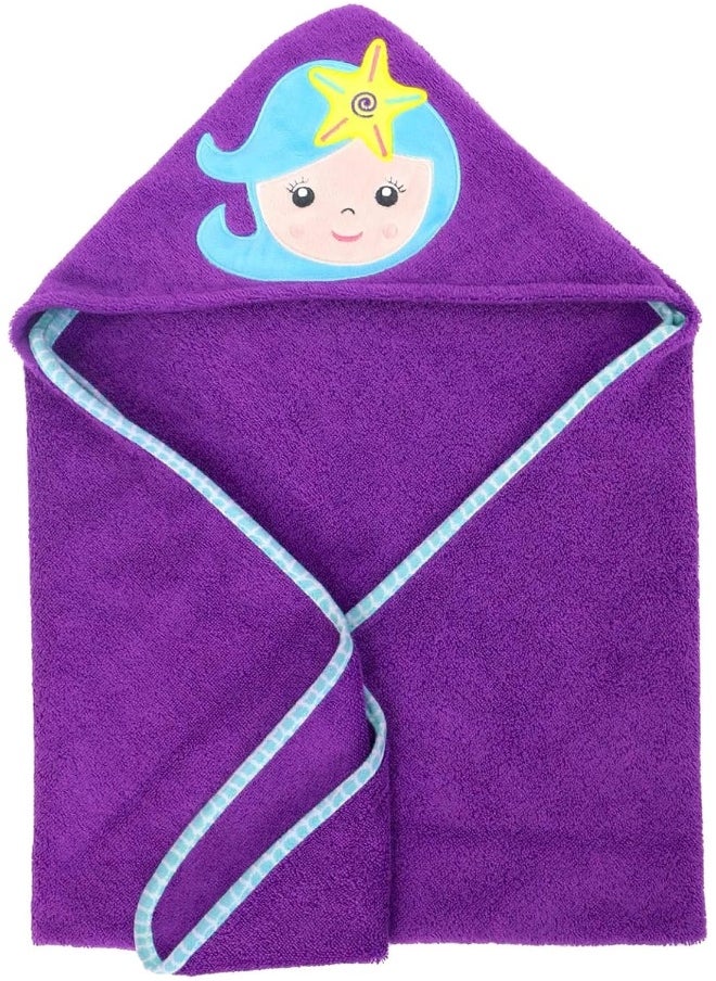 Zoocchini Baby Towel with Hood Mermaid 100% Cotton