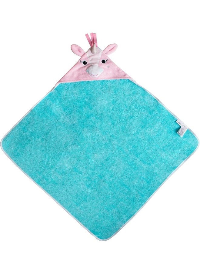 Zoocchini Hooded Baby Towel - Ellie Unicorn - 100% Cotton