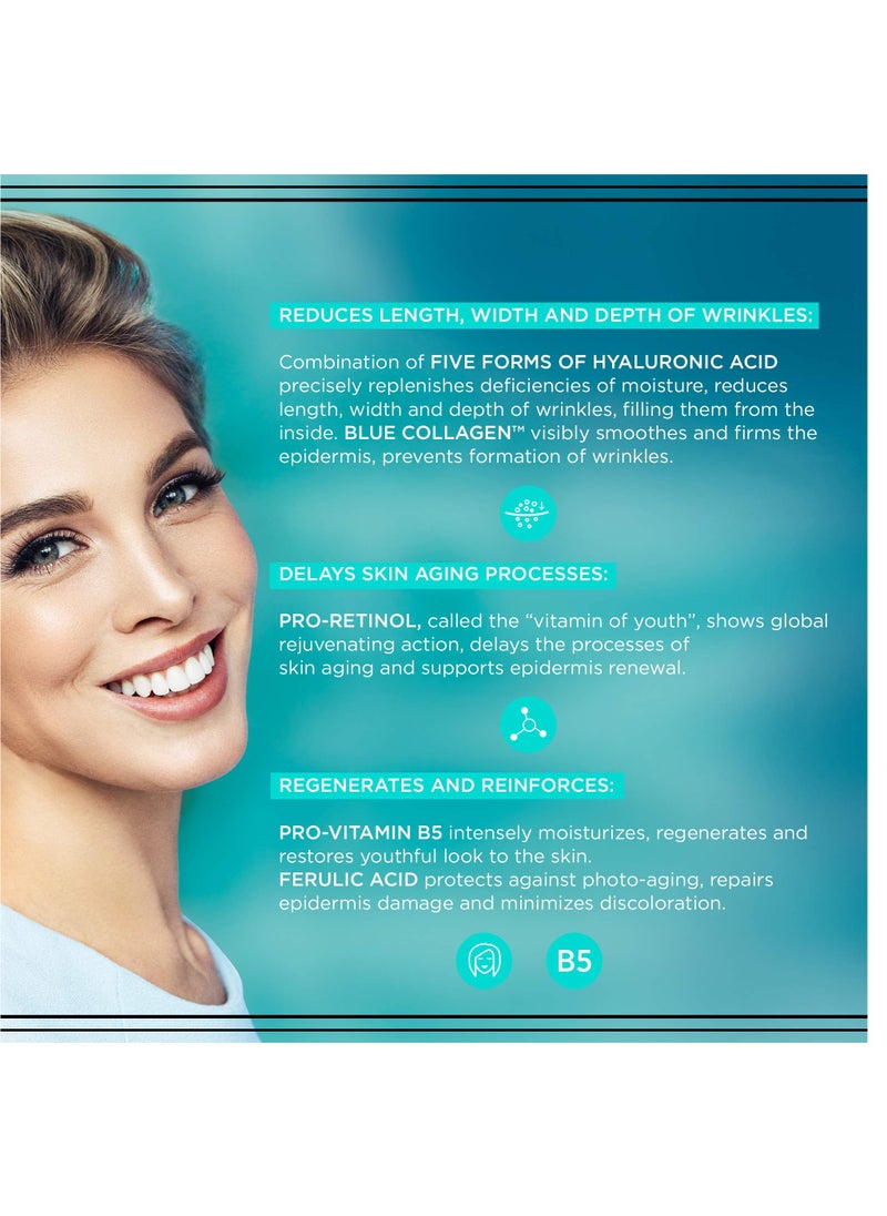 Hyaluron Clinic B5 Day And Night Cream, Anti-Wrinkle Cream For Intense Firming, Spf 40+ 50ml