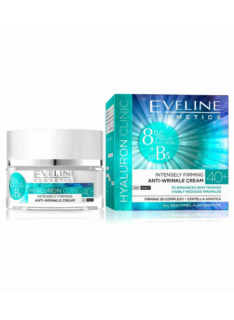 Hyaluron Clinic B5 Day And Night Cream, Anti-Wrinkle Cream For Intense Firming, Spf 40+ 50ml