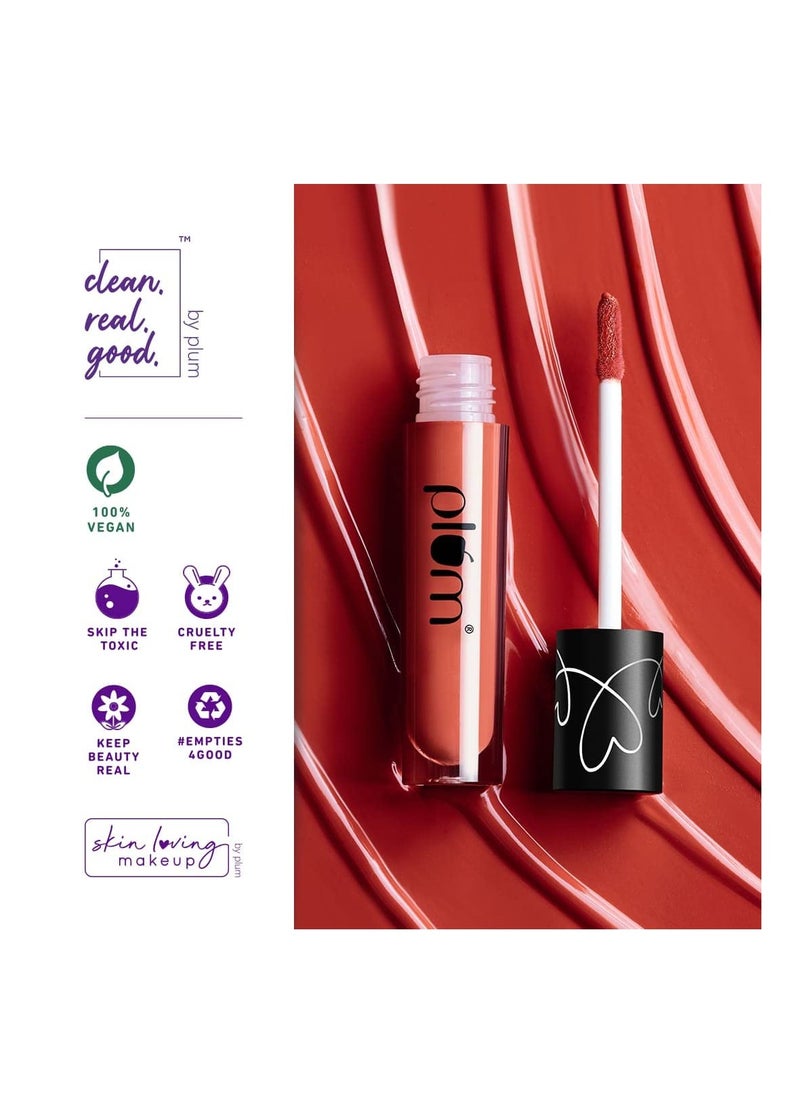 Matte  Liquid Lipstick  Non Drying Smudge Proof  100% Vegan and Cruelty Free  Cocoa Mocha  130