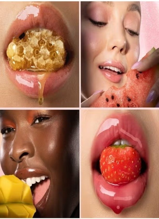GISOU Honey Infused Lip Oil, Watermelon Sugar 8ml - Nourishing & Hydrating Lip Care