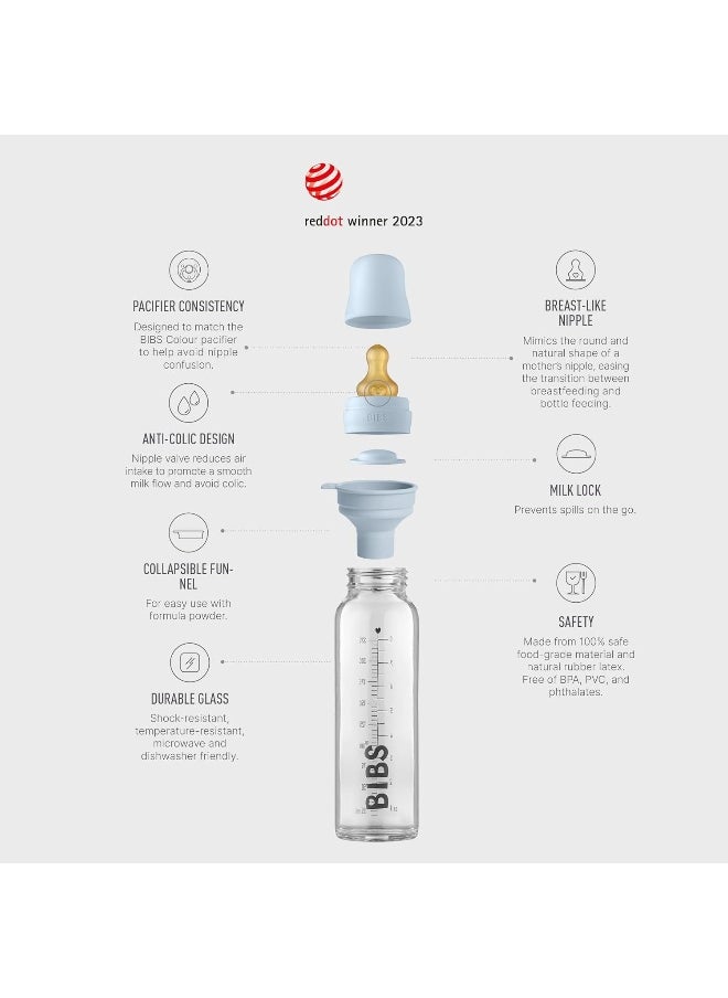 Bibs Baby Bottle 225Ml Baby Blue