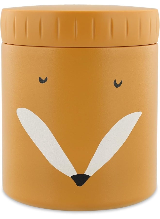 Insulated Food Container Mr. Fox, 350Ml, Leakproof And Portable, Keeps Food Hot Or Cold, Stainless Steel, Kids Lunch Container