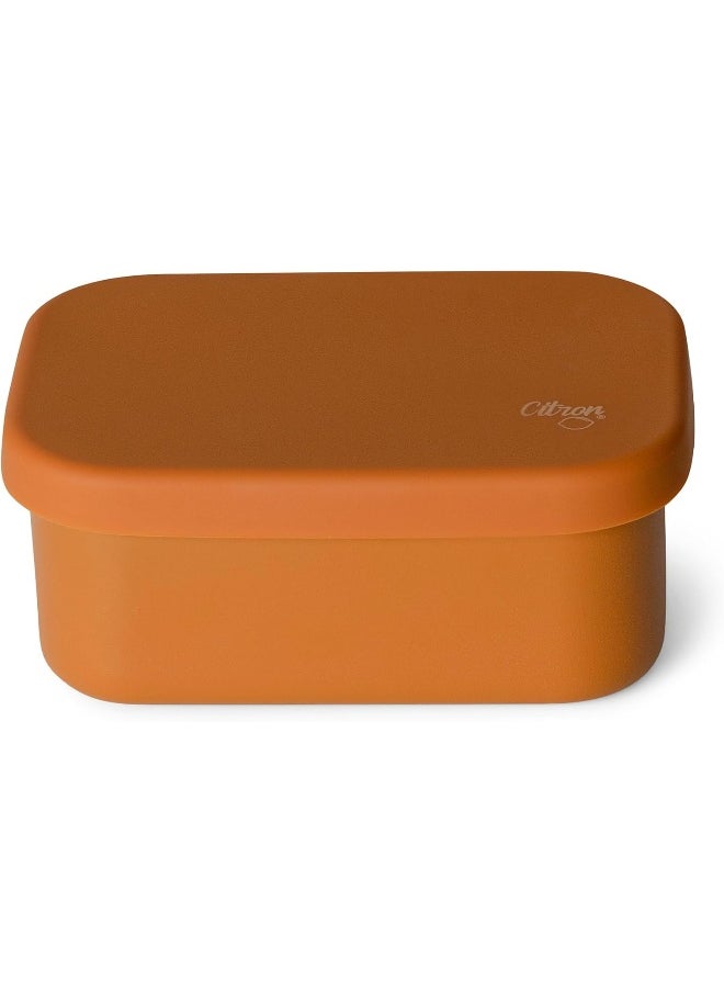 Mini Stainless Steel Snackbox With 1 Compartment For Kids, Leak-Proof And Bpa FreeCaramel