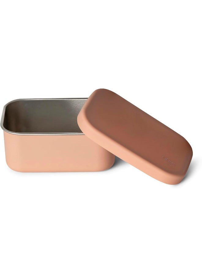 Mini Stainless Steel Snackbox With 1 Compartment For Kids, Leak-Proof And Bpa FreeBlush Pink