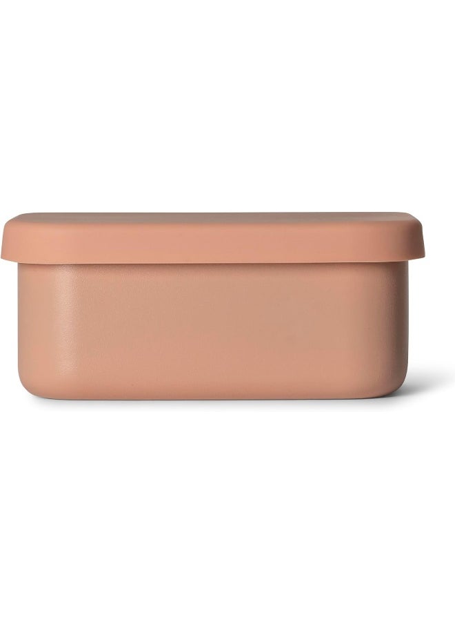 Mini Stainless Steel Snackbox With 1 Compartment For Kids, Leak-Proof And Bpa FreeBlush Pink