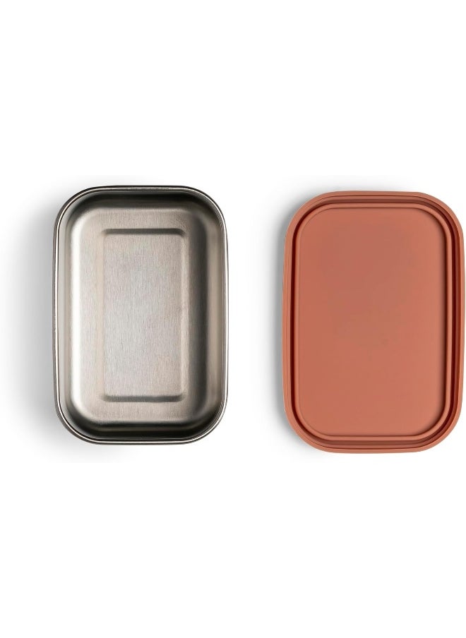 Mini Stainless Steel Snackbox With 1 Compartment For Kids, Leak-Proof And Bpa FreeBlush Pink