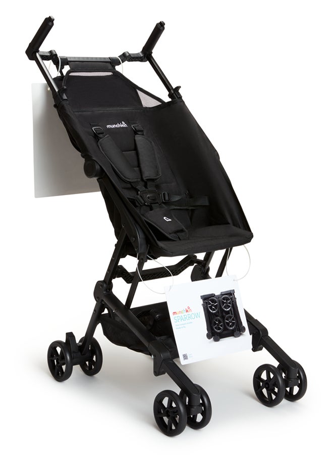 Sparrow Ultra Compact Lightweight Easy Fold Stroller Black