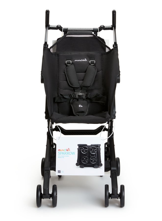 Sparrow Ultra Compact Lightweight Easy Fold Stroller Black