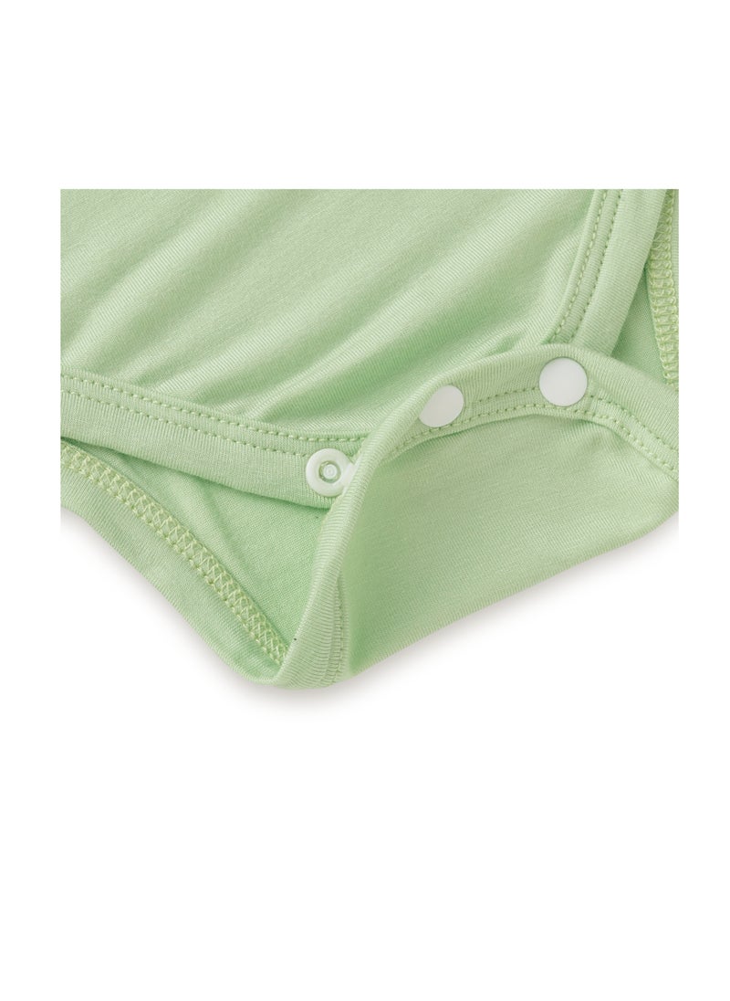 Organic Bamboo Spandex Bodysuit- Light Mint