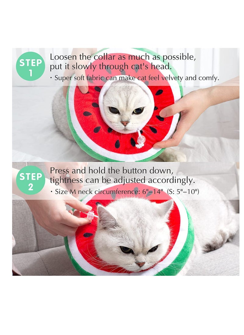 Soft Adjustable Cat Recovery Cone for Kittens After Surgery, Comfortable and Easy to Use