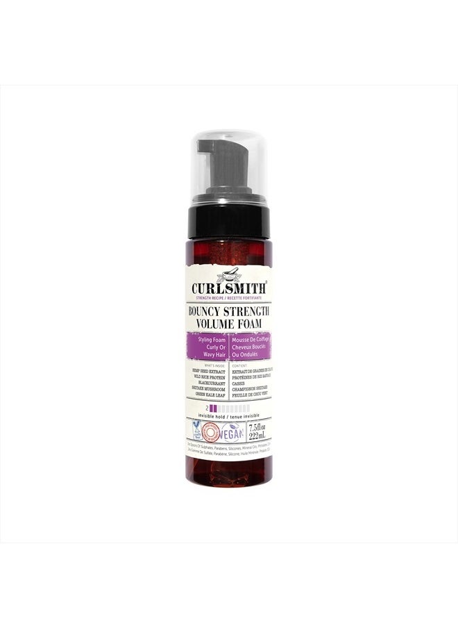 Bouncy Strength Volume Foam, Styling Foam for Curly & Wavy Hair, Light Hold (7.5 fl oz)
