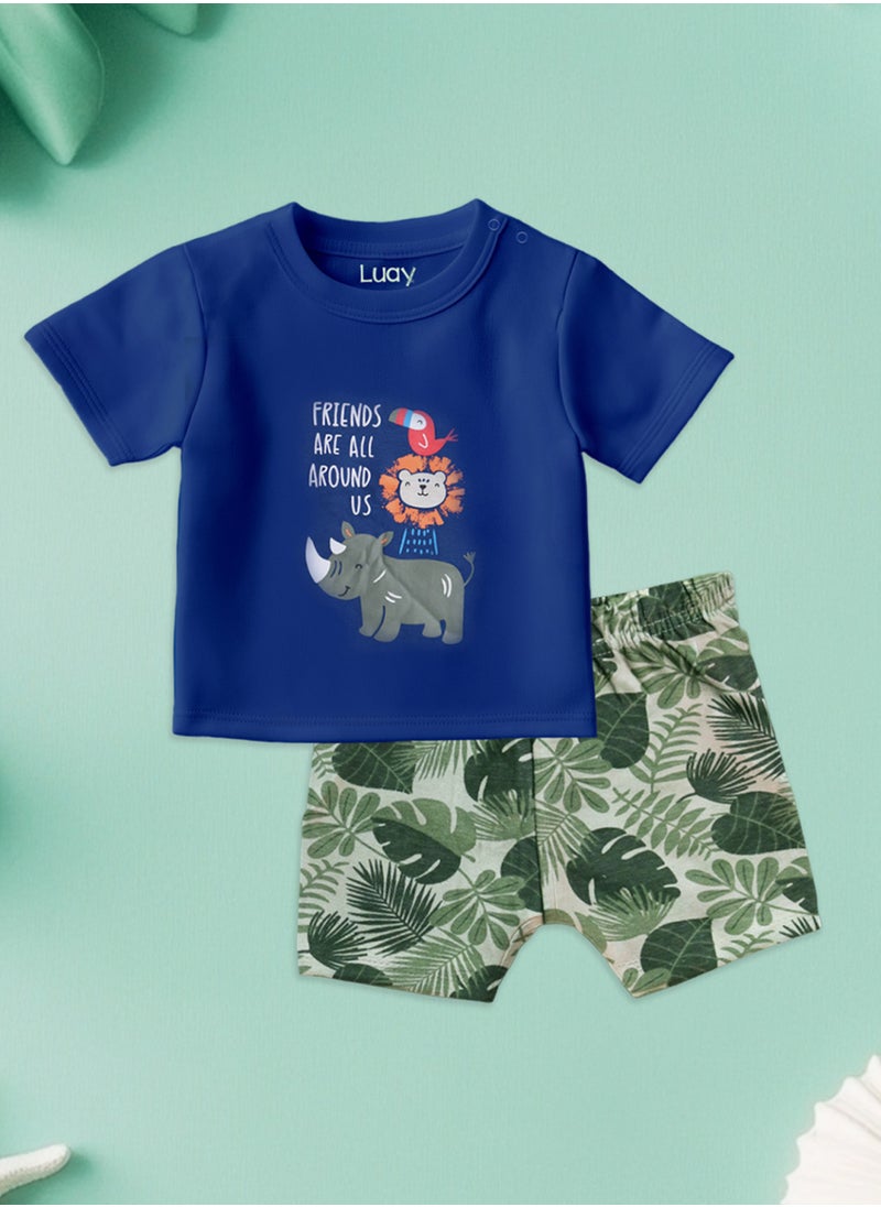 100% Organic Cotton T-shirt+Onesies Pack of 3 set Baby 3in 1Gift Set for Unisex Baby Pure Cotton_Soft,Smooth& Machine,Washable,Breathable Fabric