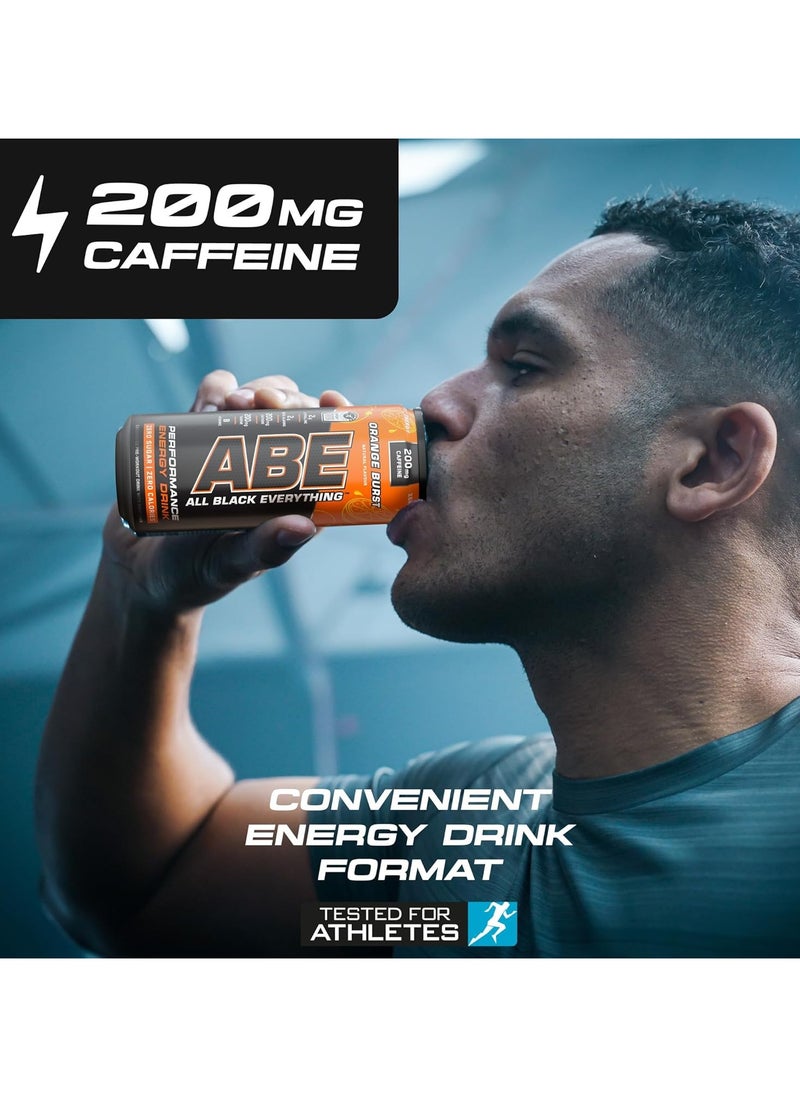 Abe Energy Plus Pre Workout With Orange Burst Drink 330Ml Pack Of 12