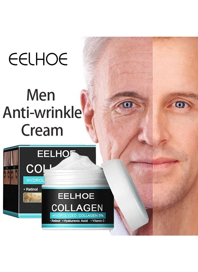 Collagen Cream, for Men Contains Retinol, Hyaluronic Acid, and Vitamin E, Has Anti Wrinkle Cream, Facial Moisturizing, Anti-Aging and Wrinkle Antioxidant Effects 30g Collagen Cream, for Men Contains Retinol, Hyaluronic Acid, and Vitamin E, Has Anti Wrinkle Cream, Facial Moisturizing, Anti-Aging and Wrinkle Antioxidant Effects 30g