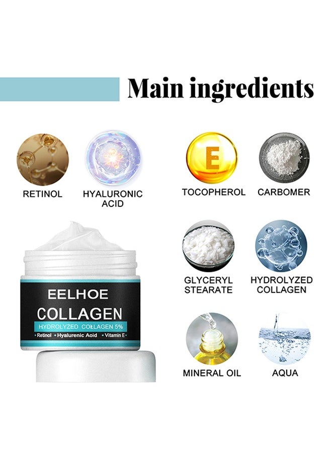 Collagen Cream, for Men Contains Retinol, Hyaluronic Acid, and Vitamin E, Has Anti Wrinkle Cream, Facial Moisturizing, Anti-Aging and Wrinkle Antioxidant Effects 30g Collagen Cream, for Men Contains Retinol, Hyaluronic Acid, and Vitamin E, Has Anti Wrinkle Cream, Facial Moisturizing, Anti-Aging and Wrinkle Antioxidant Effects 30g