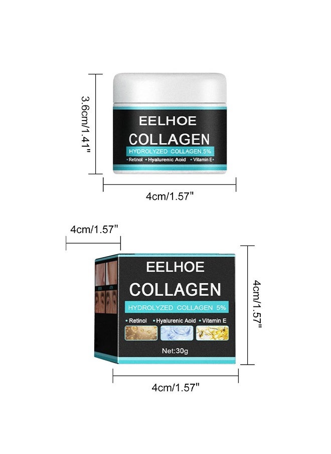 Collagen Cream, for Men Contains Retinol, Hyaluronic Acid, and Vitamin E, Has Anti Wrinkle Cream, Facial Moisturizing, Anti-Aging and Wrinkle Antioxidant Effects 30g Collagen Cream, for Men Contains Retinol, Hyaluronic Acid, and Vitamin E, Has Anti Wrinkle Cream, Facial Moisturizing, Anti-Aging and Wrinkle Antioxidant Effects 30g