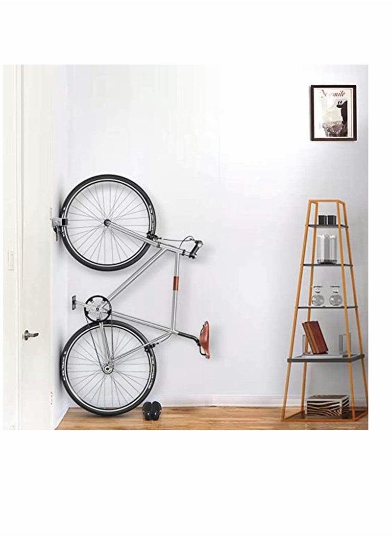Mountain Bike Parking Buckle, Bicycle Wall Mounted Hanger Hook, Bike Clip, Stop Rack, Portable Indoor Vertical Bicycle Storage Cycling Display Rack, Bike Wall Storage, Black