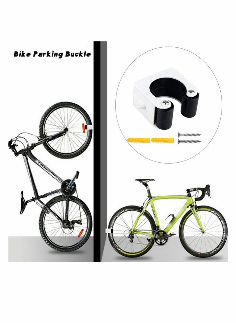 Mountain Bike Parking Buckle, Bicycle Wall Mounted Hanger Hook, Bike Clip, Stop Rack, Portable Indoor Vertical Bicycle Storage Cycling Display Rack, Bike Wall Storage, Black