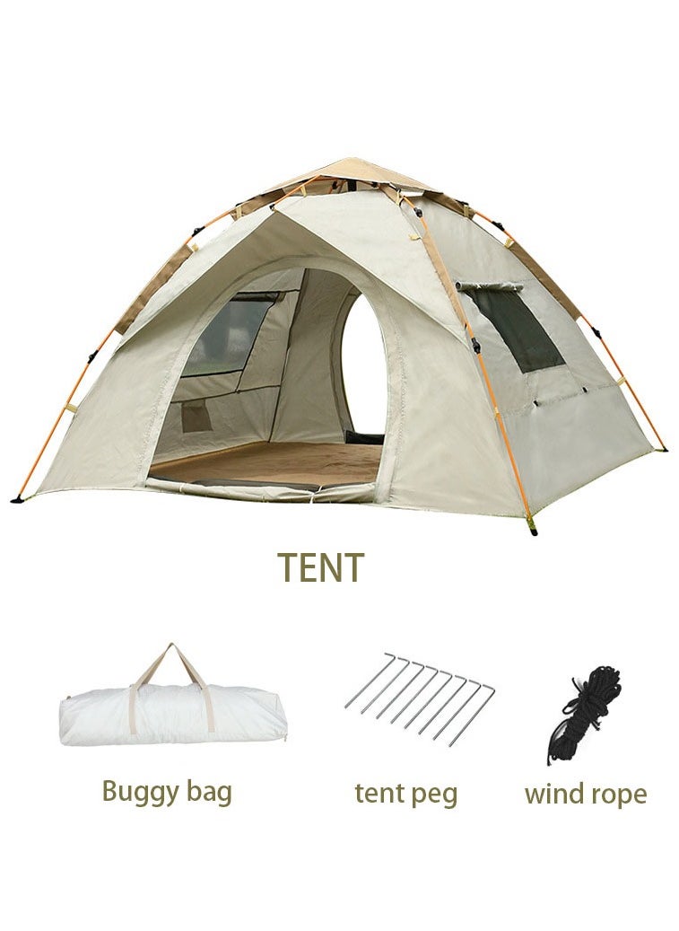 Quick-Opening Tent 3-4 People 220*200*145CM Beige