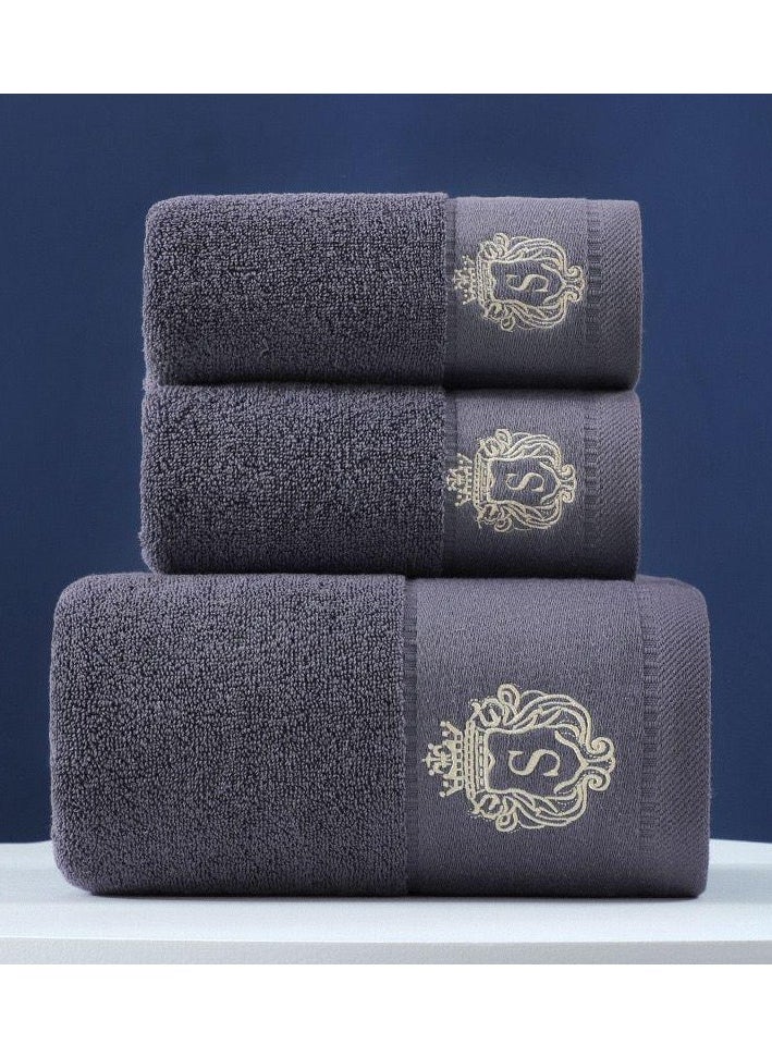 Embroidered Towel Set of 3 Piece Premium Quality