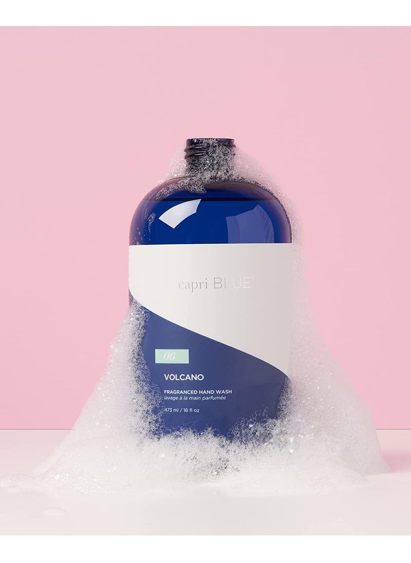 Capri Blue Hand Wash Refill - Moisturizing Liquid Hand Soap Refill - Moisturizing Soap Scented with Notes of Tropical Fruits - No Added Gluten, Parabens, or Sulfates (Volcano, 16 fl oz)