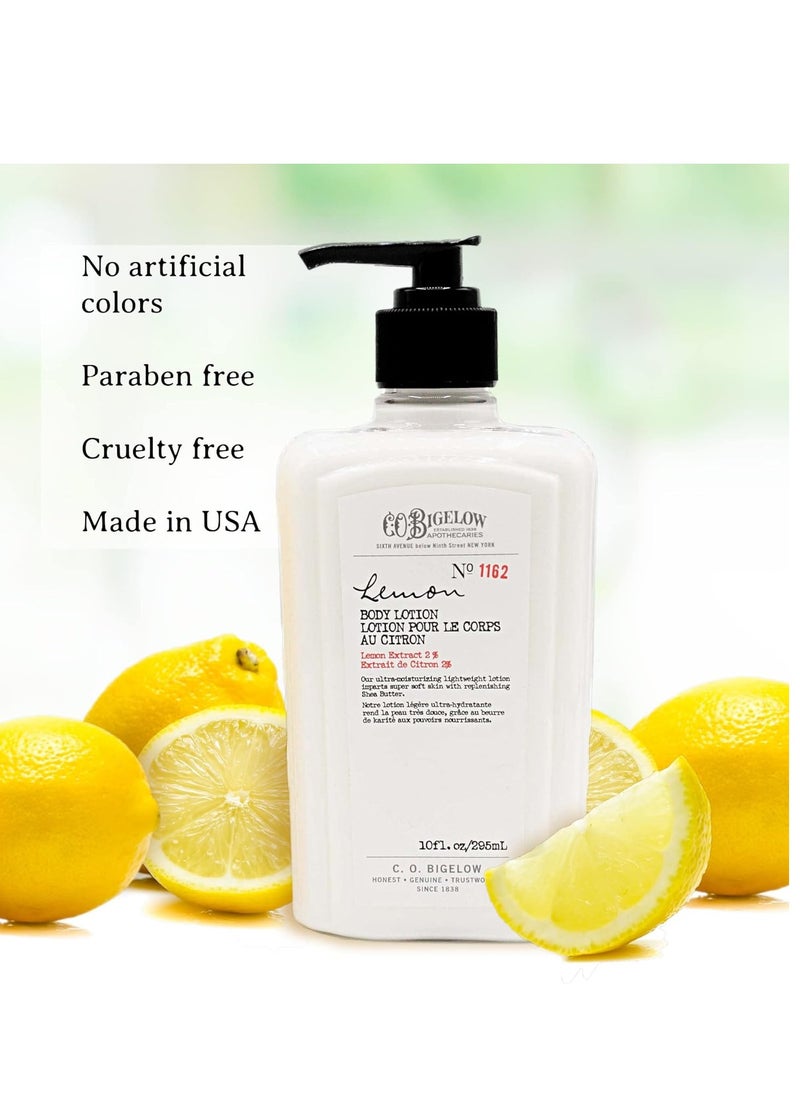 C.O. Bigelow Apothecary Duo - Lemon Hand Care, Hand Soap & Lotion Gift Set of Two - Skin Care for Dry Skin with Moisturizing Lotion & Liquid Hand Wash - 10fl oz Each