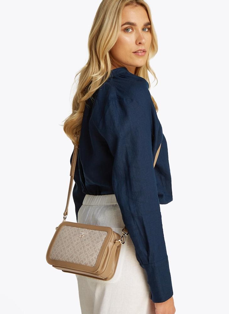 Zip Over Logo Crossbody