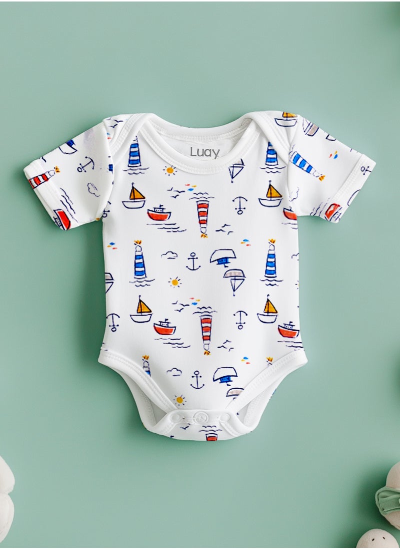100% Organic Bamboo  Based Onesies | Sleepsuits| Night Suits|Jumpsuit | Wondersuit for Baby Boys & Baby Girls, New-Born, infants,Toddlers_ Including Vibrant Pattren & Colors Create festive look