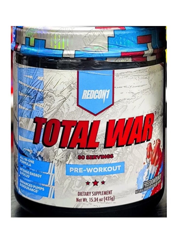 Total War, Freedom Punch, 30, 320mg Caffeine Per serving, Improve Metabolic Function, 435g