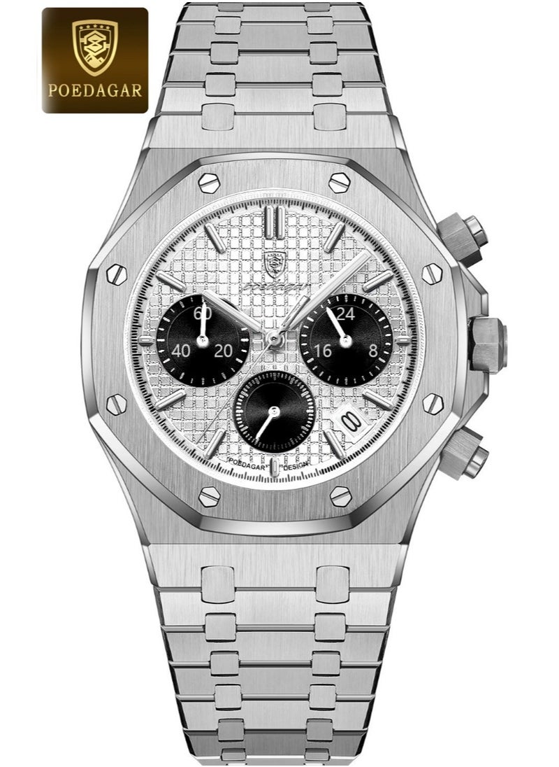 Man Watch Waterproof Luminous Men's Watch Quartz- 42mm