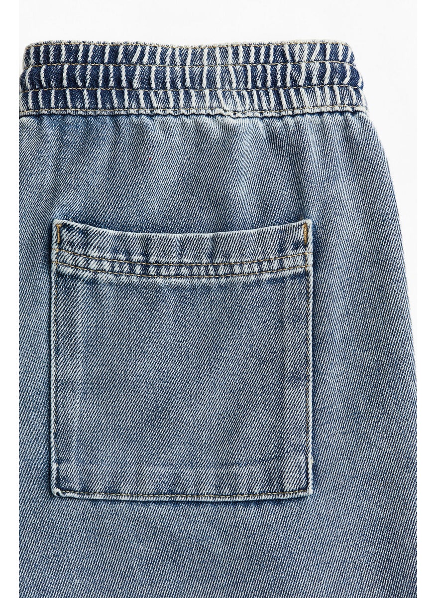Denim Pull-On Trousers