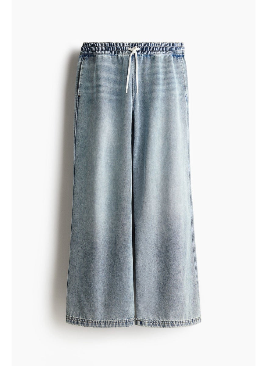 Denim Pull-On Trousers