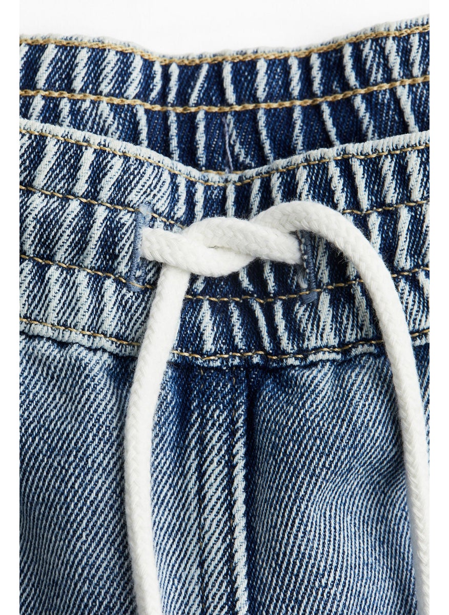 Denim Pull-On Trousers