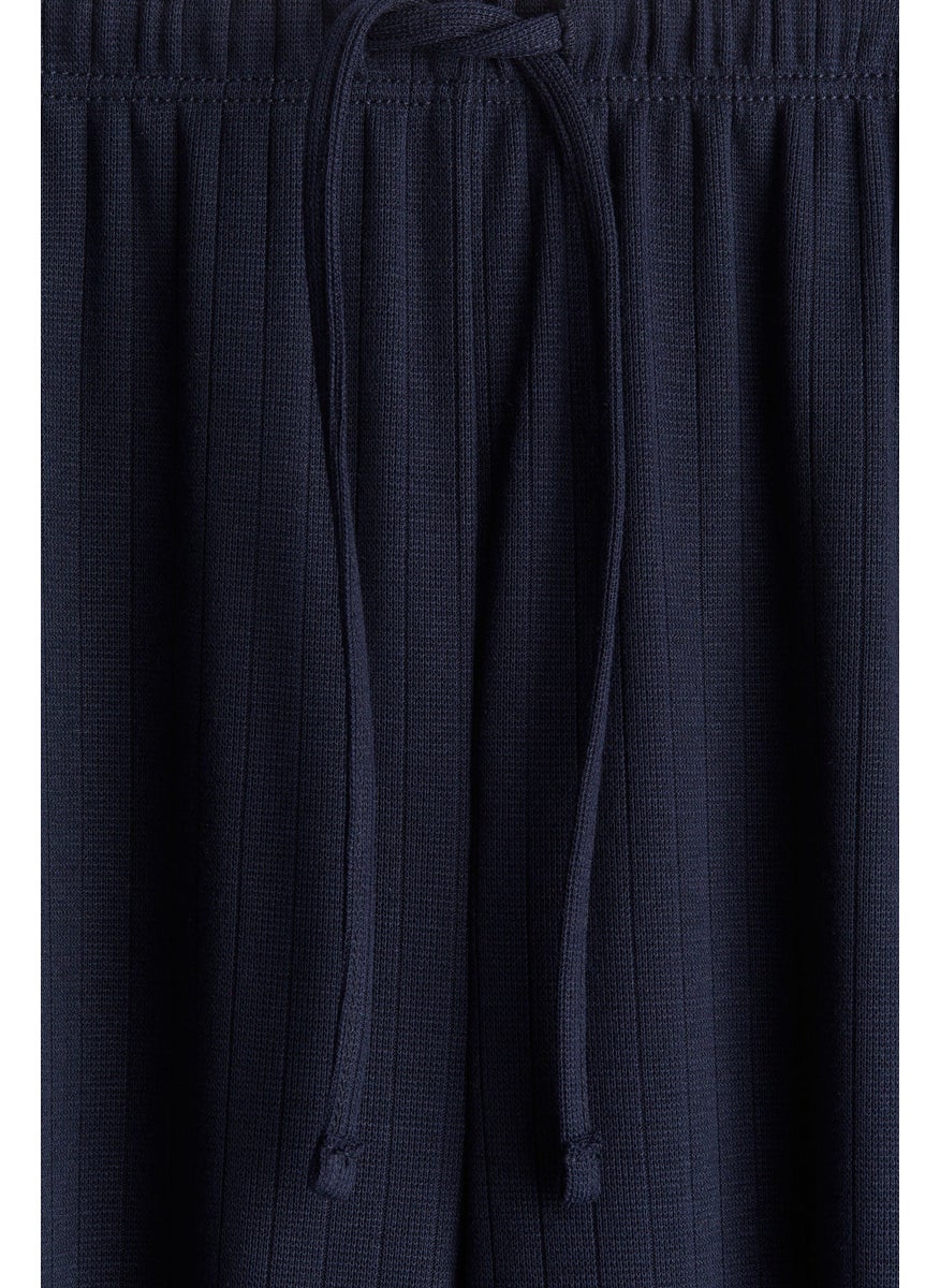 Wide Drawstring Trousers