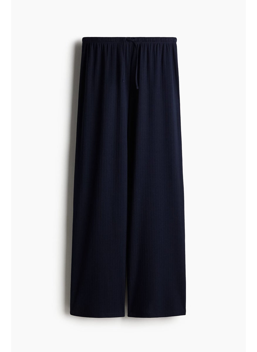 Wide Drawstring Trousers