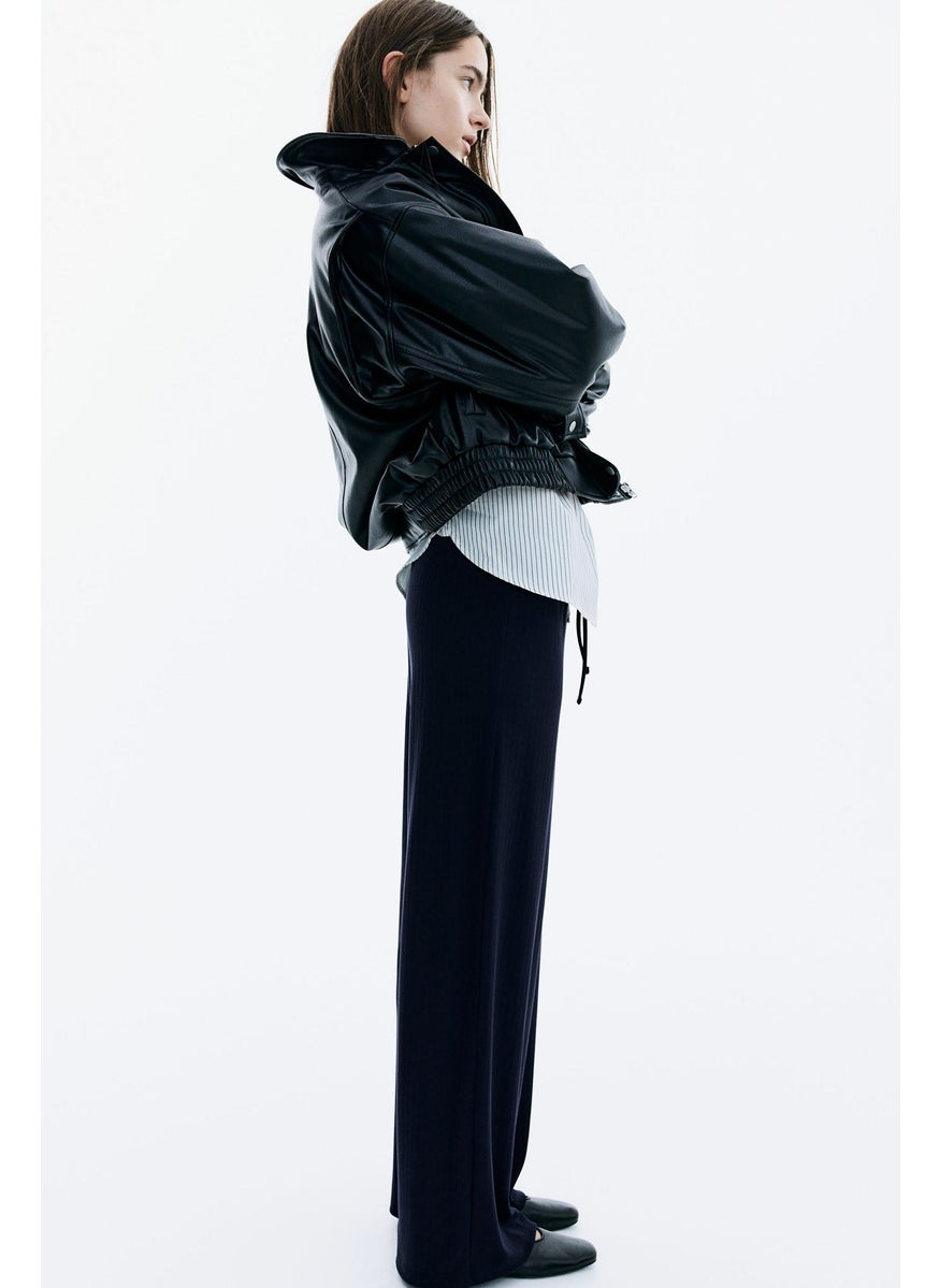 Wide Drawstring Trousers