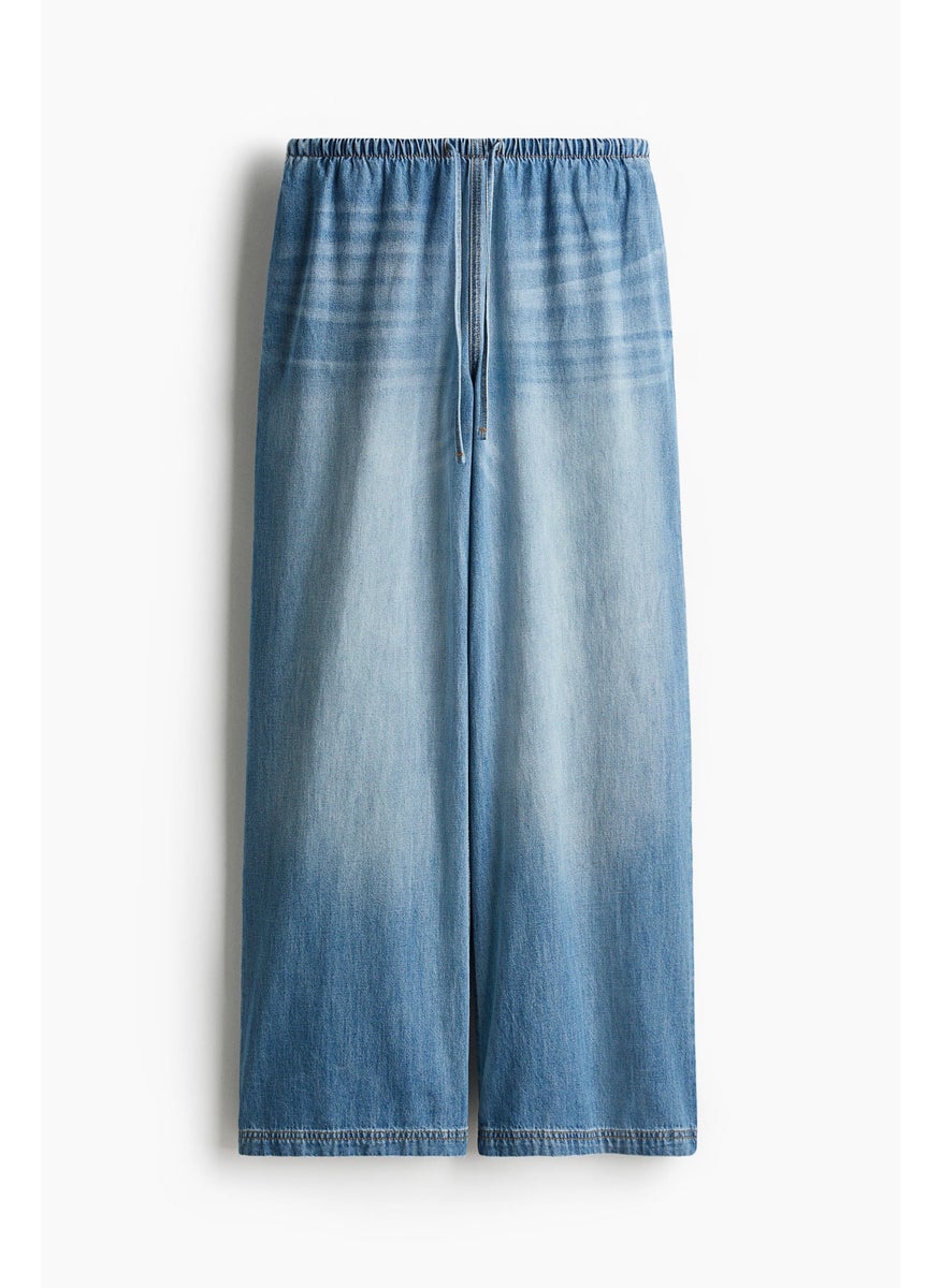 Denim Drawstring Trousers