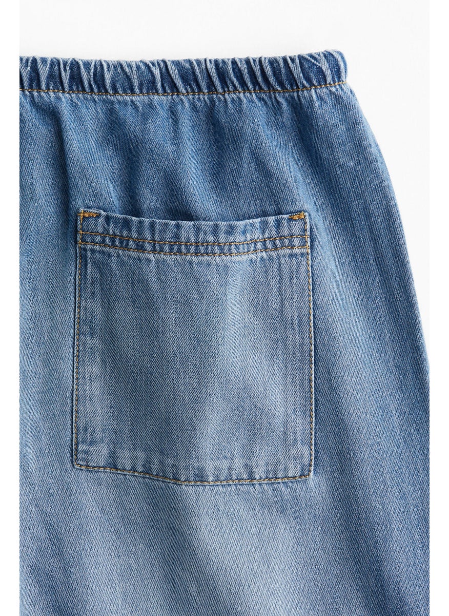 Denim Drawstring Trousers