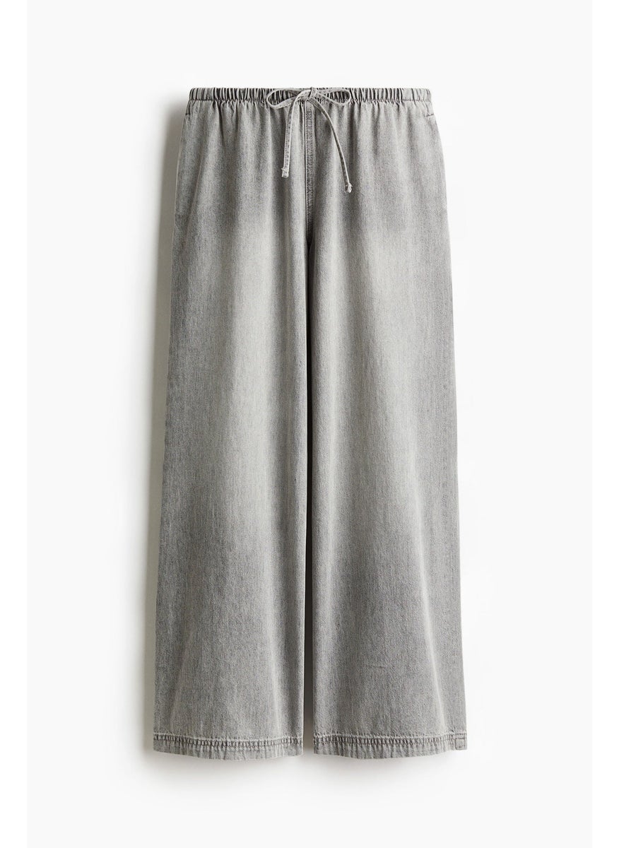 Denim Drawstring Trousers