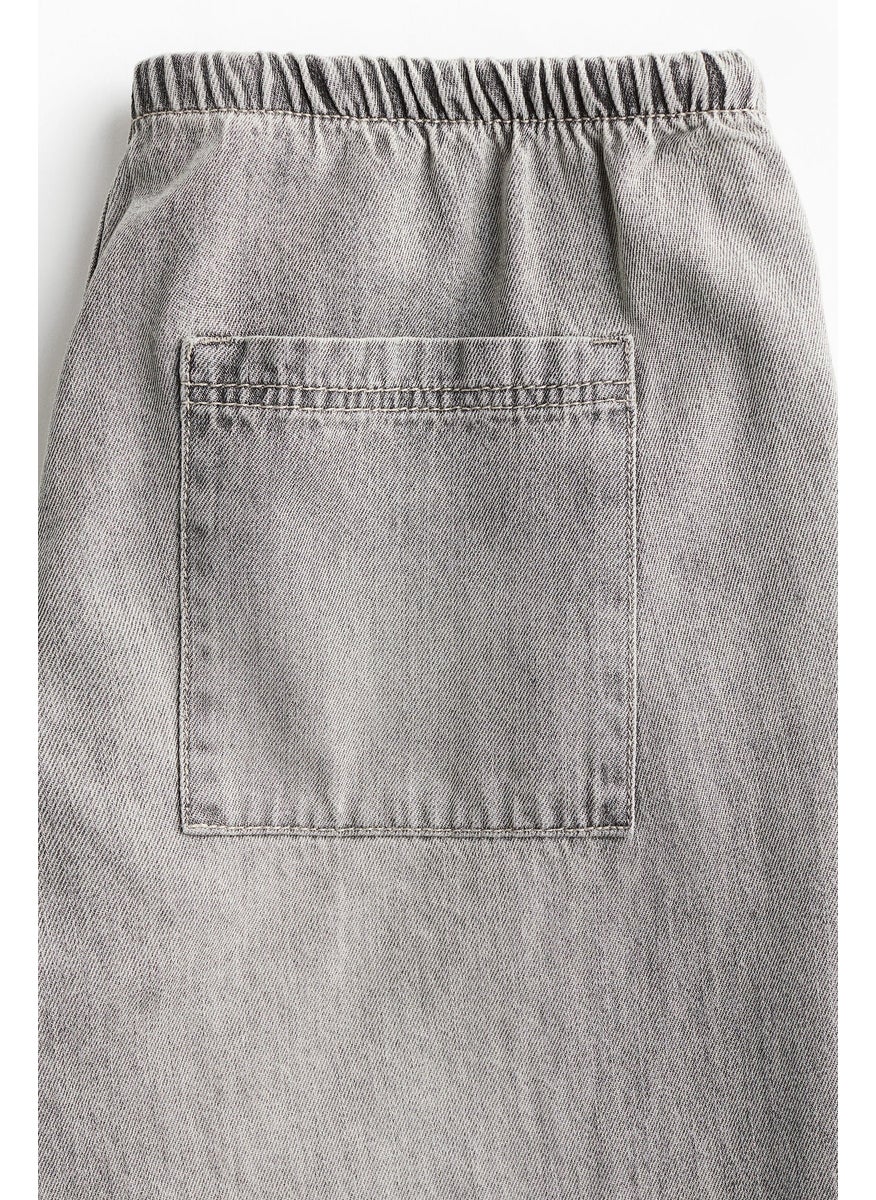 Denim Drawstring Trousers