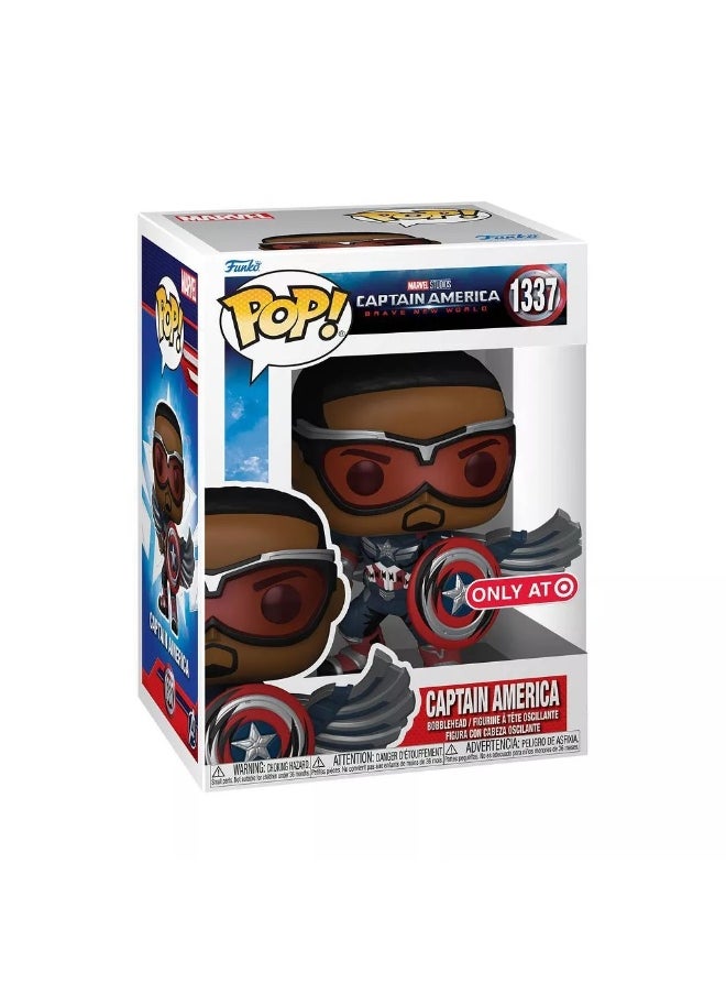 Funko POP! Marvel Captain America: Brave New World Captain America (Retro) VInyl Bobblehead (10 cm)