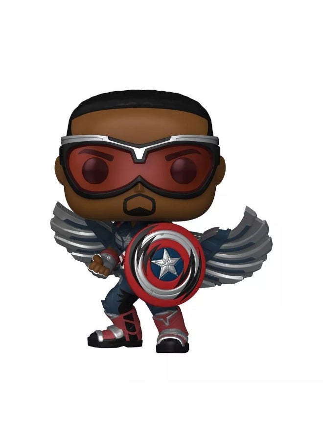 Funko POP! Marvel Captain America: Brave New World Captain America (Retro) VInyl Bobblehead (10 cm)