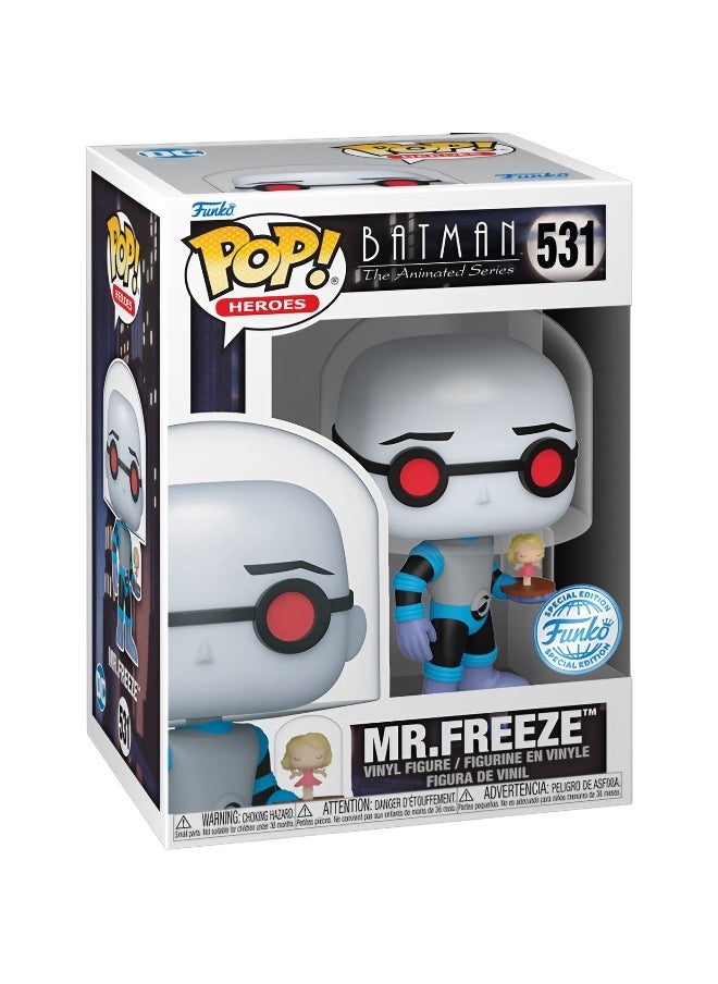 Funko POP! Heroes DC Batman: The Animated Series Mr Freeze with Nora Snow Globe Vinyl Figure (10.67 cm)